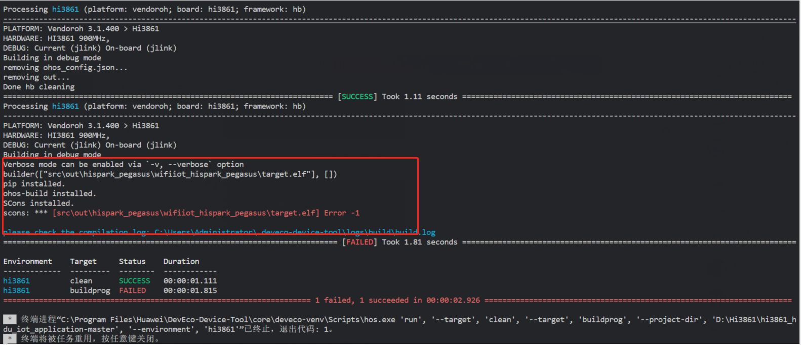 编译Hi3861问题解决方法汇总FAQ-Windows-鸿蒙开发者社区